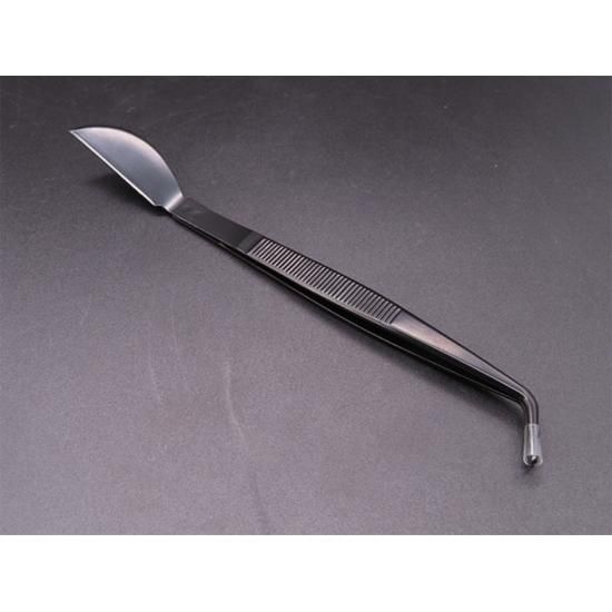 Pinzas curvas para bonsái – 210 mm, acero inoxidable negro