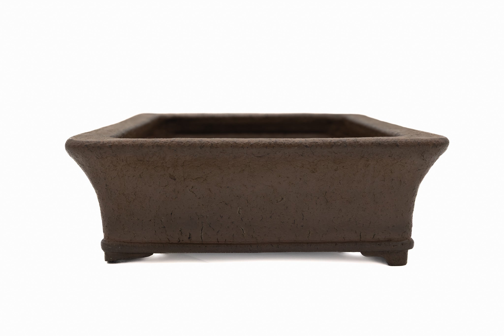 Maceta rectangular grande para bonsái sin esmaltar – Borde plano, borde inferior Maceta rectangular grande para bonsái sin esmaltar – Borde plano, borde inferior